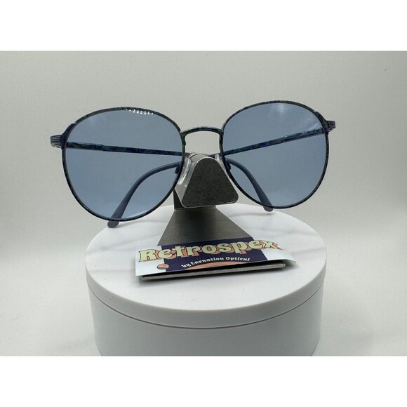 Vintage Oversize Sunglasses NOS Round Style Safilo 4563 Confetti Frame 1990s main image 7